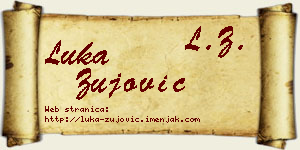 Luka Žujović vizit kartica